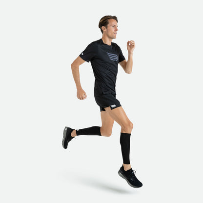 Áo Chạy Bộ Nam Pressio Arahi S/S Tee - Đen (Black)