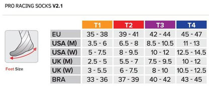 Tất chạy bộ Compressport Unisex's Pro Racing Socks Run High Flash - Đen (Black)