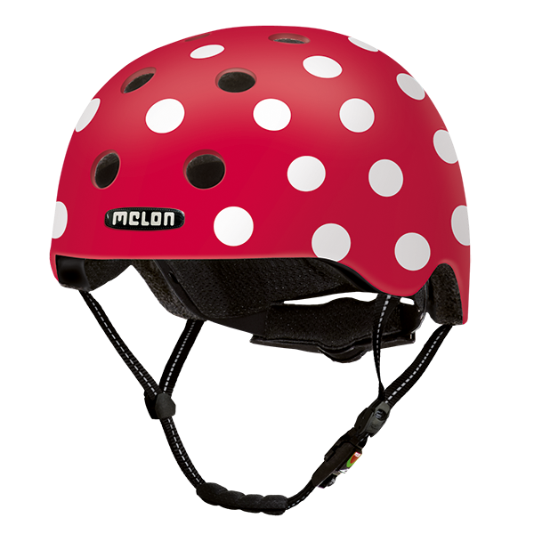 Melon Dotty White (matte) Helmet - MUA.G049M