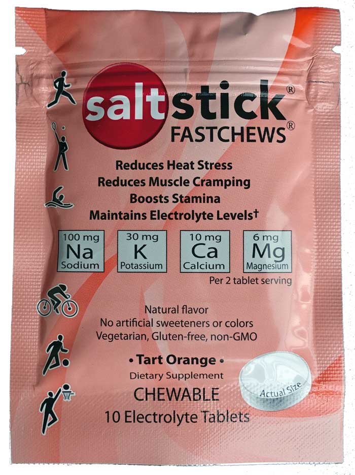 Salt Stick Fastchews 10 Electrolyte Tablets ( Tart Orange )