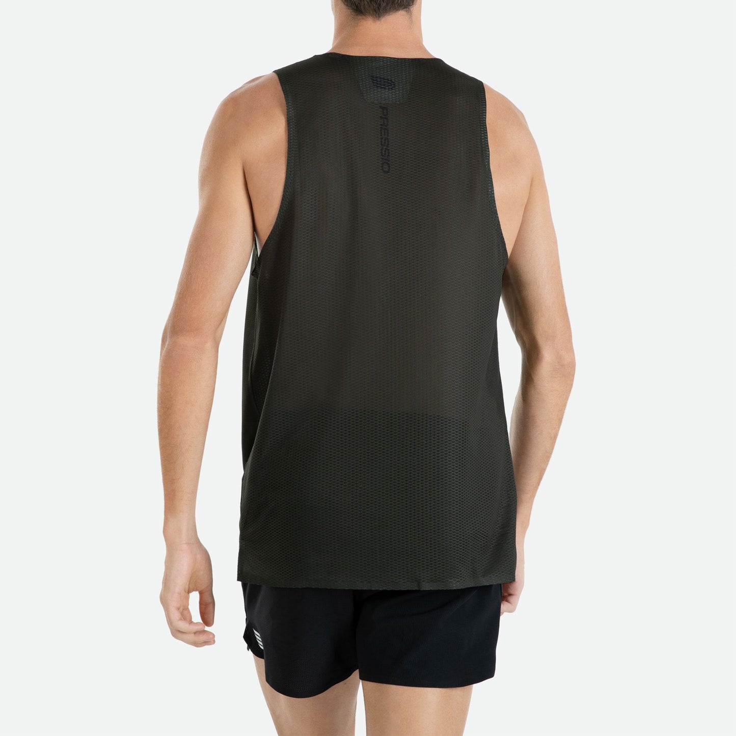 Áo chạy bộ Nam Pressio Arahi Singlet - Xanh Đen (Green)