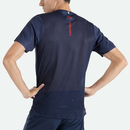 Áo chạy bộ Nam Pressio Arahi S/S Tee - Xanh (Navy)