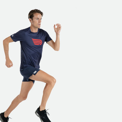 Áo chạy bộ Nam Pressio Arahi S/S Tee - Xanh (Navy)