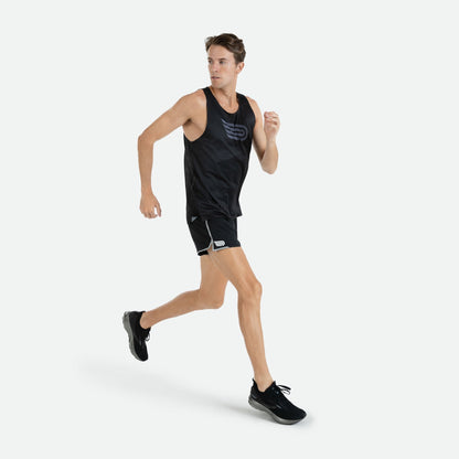 Quần chạy bộ Nam Pressio Ārahi Reflective 4.5" Short - Đen (Black)