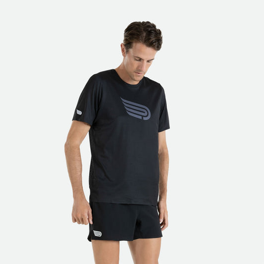 Áo Chạy Bộ Nam Pressio Arahi S/S Tee - Đen (Black)