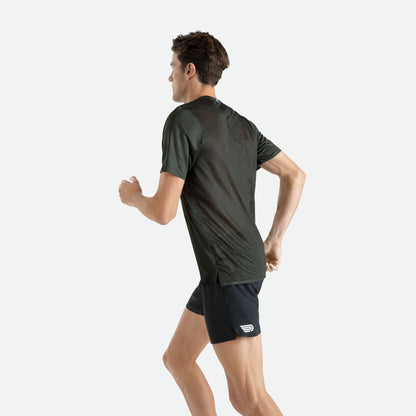 Áo chạy bộ Nam Pressio Arahi S/S Tee - Xanh Đen (Green)