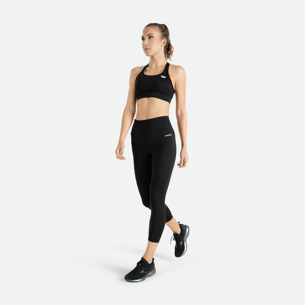 Quần dài bó cơ Nữ Pressio 7/8s Compression Tight | High Rise - Đen  (Black)