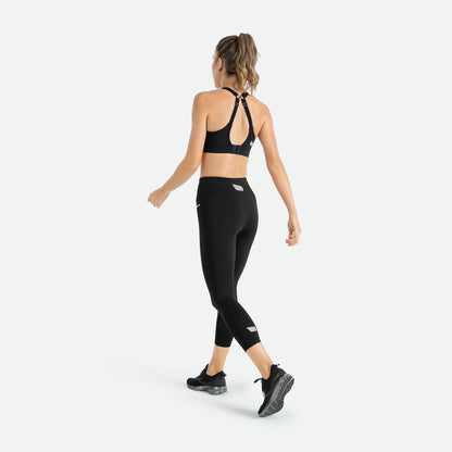 Quần Dài Bó Cơ Nữ Pressio 7/8s Compression Tight | High Rise - Đen  (Black)