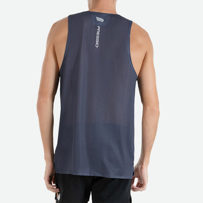 Áo Chạy Bộ Nam Pressio Arahi Singlet - Xám (Grey)