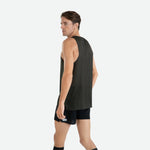 Áo chạy bộ Nam Pressio Arahi Singlet - Xanh Đen (Green)
