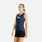Áo chạy bộ Nữ Pressio Arahi Singlet - Xanh (Navy)