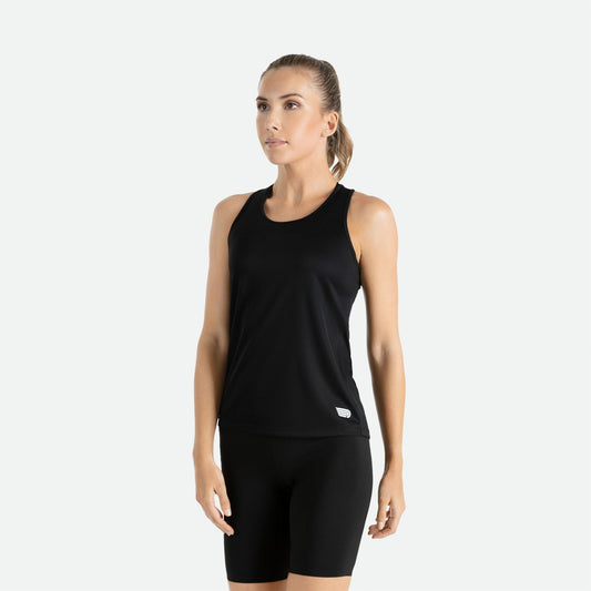 Áo Chạy Bộ Nữ Pressio Hapai Singlet - Đen (Black)
