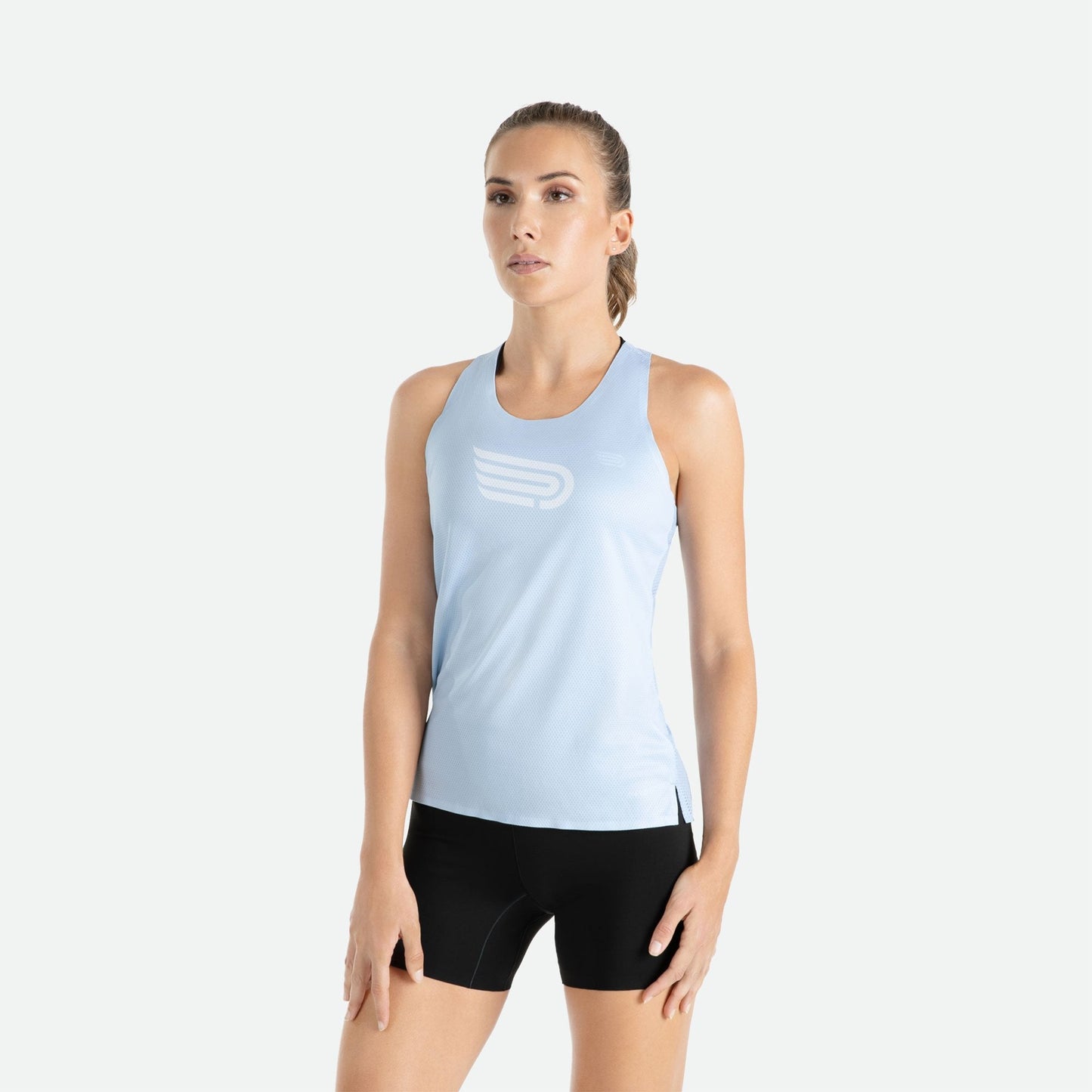 Áo Chạy Bộ Nữ Pressio Arahi Singlet - Xanh (Blue)