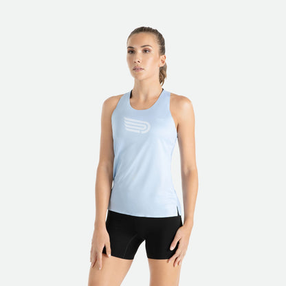 Áo Chạy Bộ Nữ Pressio Arahi Singlet - Xanh (Blue)