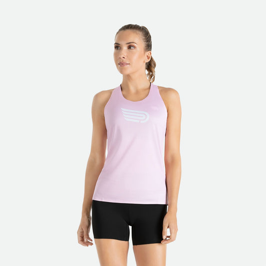 Áo Chạy Bộ Nữ Pressio Arahi Singlet - Hồng (Pink/White)