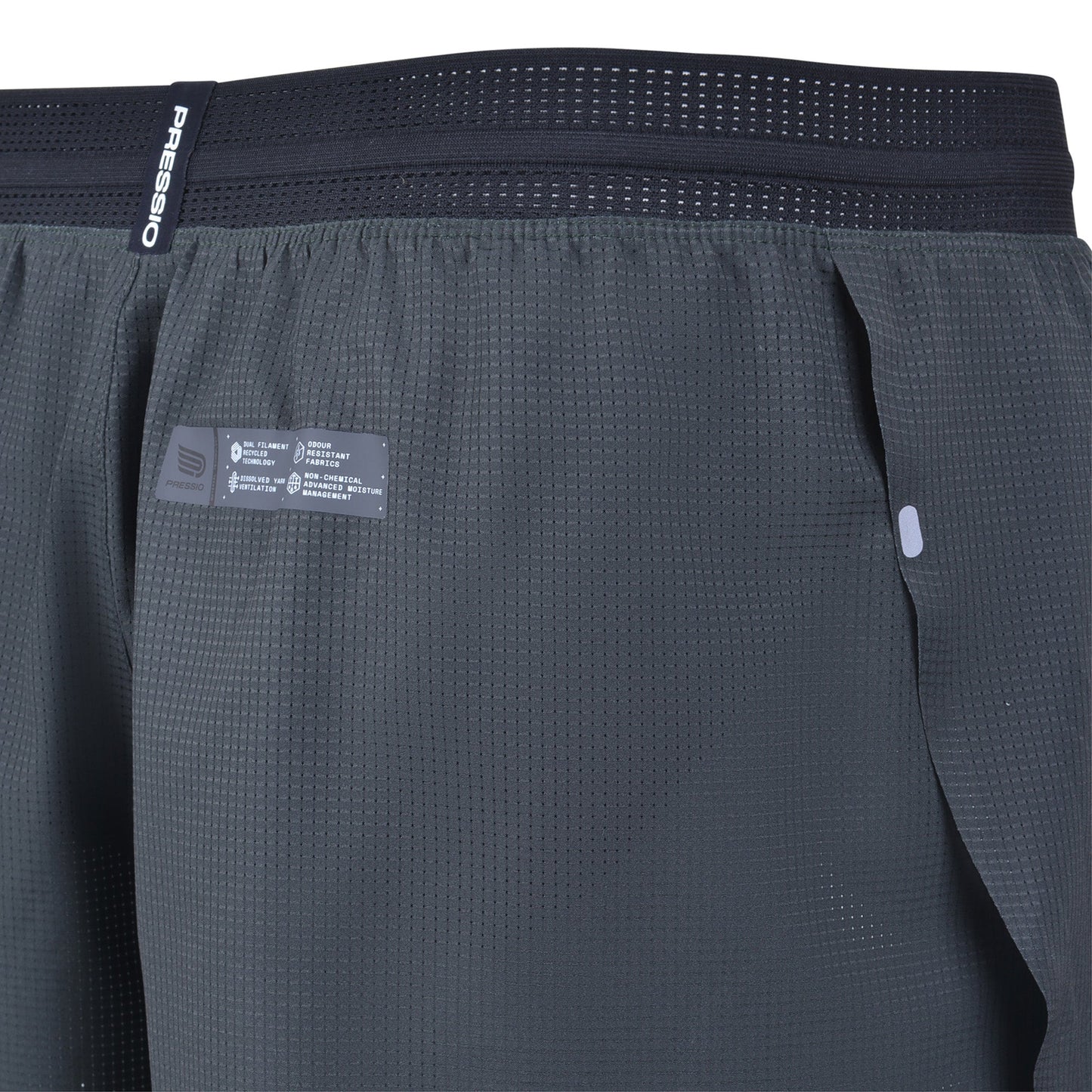 Quần chạy bộ Nam Pressio Arahi 3' Short - Xanh đen (Khaki)