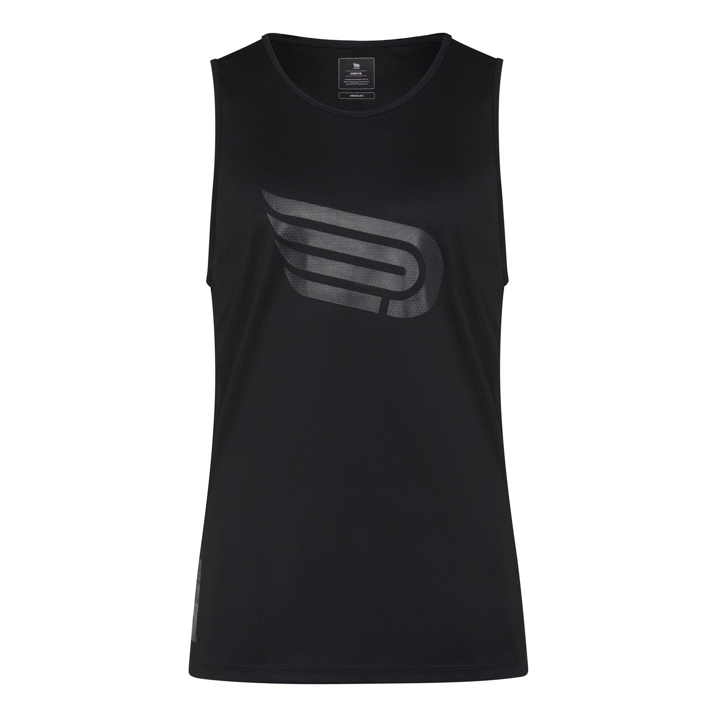 Áo chạy bộ Nam Pressio Hāpai Singlet - Đen (Black)