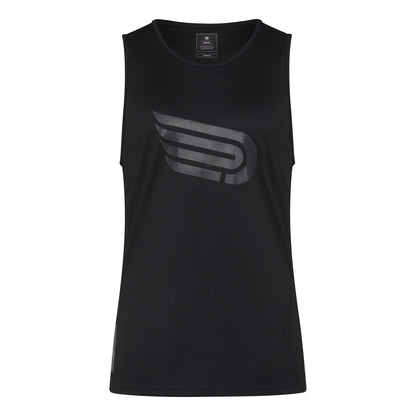 Áo chạy bộ Nam Pressio Hāpai Singlet - Đen (Black)
