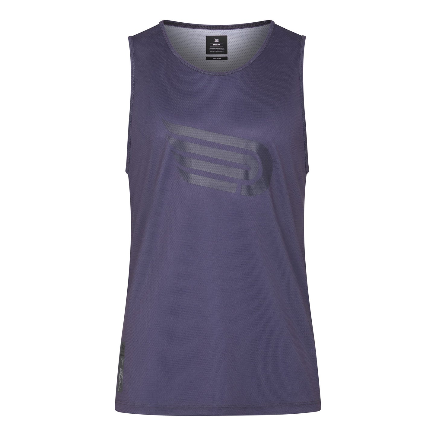 Áo chạy bộ Nam Pressio Hāpai Singlet - Tím (Dark Grey)