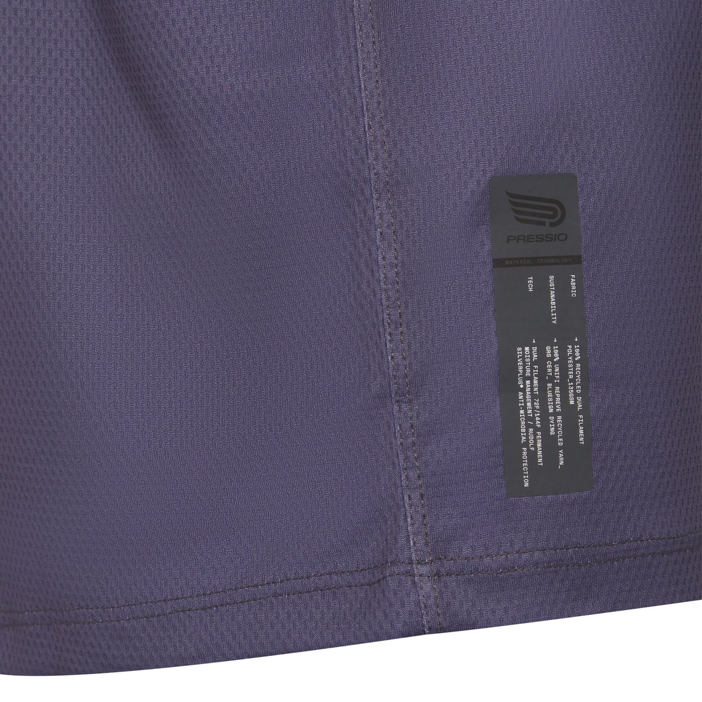 Áo chạy bộ Nam Pressio Hāpai S/S Tee - Tím (Dark Grey)