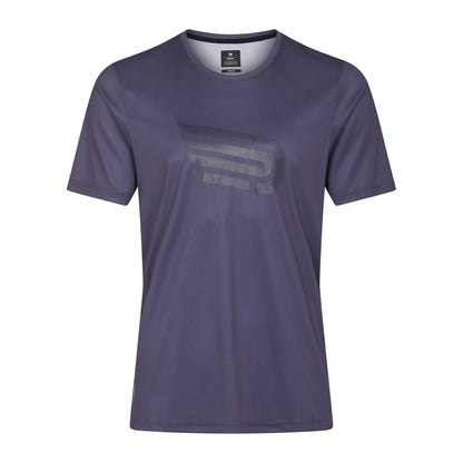 Áo chạy bộ Nam Pressio Hāpai S/S Tee - Tím (Dark Grey)