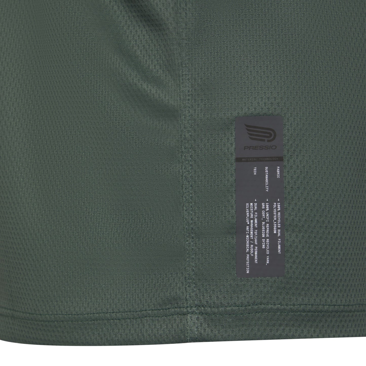 Áo chạy bộ Nam Pressio Hāpai S/S Tee - Xanh Đen (Khaki)