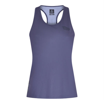 Áo chạy bộ Nữ Pressio Hāpai Singlet Razorback - Tím (Dark Grey)