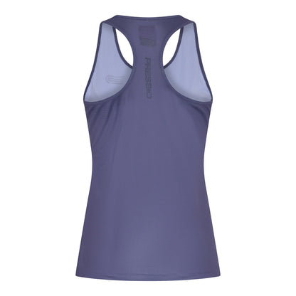 Áo chạy bộ Nữ Pressio Hāpai Singlet Razorback - Tím (Dark Grey)