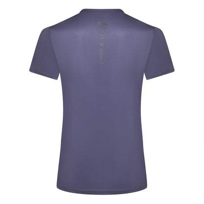 Áo chạy bộ Nữ Pressio Hāpai S/S Top - Tím (Dark Grey)