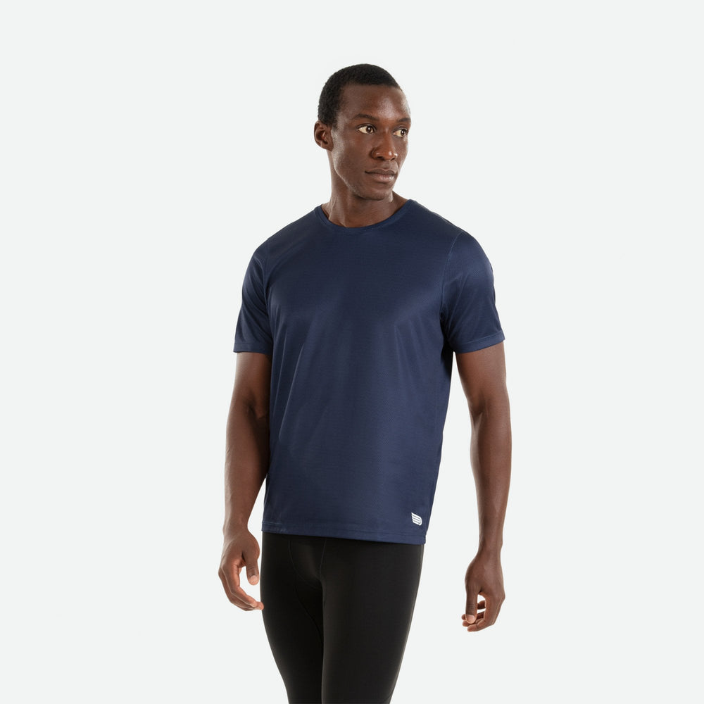 Áo chạy bộ Nam Pressio Hapai Top - Xanh đen (Navy)