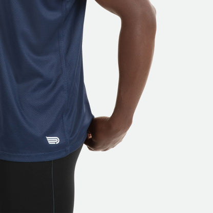 Áo Chạy Bộ Nam Pressio Hapai Singlet - Xanh Đen (Navy)