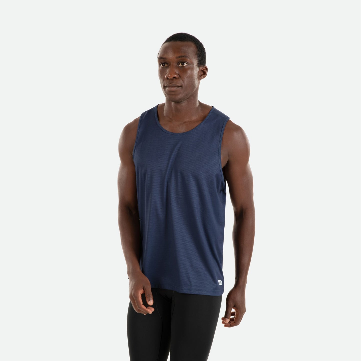 Áo Chạy Bộ Nam Pressio Hapai Singlet - Xanh Đen (Navy)