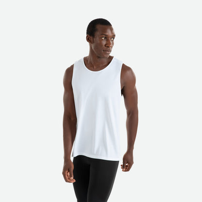 Áo chạy bộ Nam Pressio Hapai Singlet - Trắng/Đỏ (White/Red)