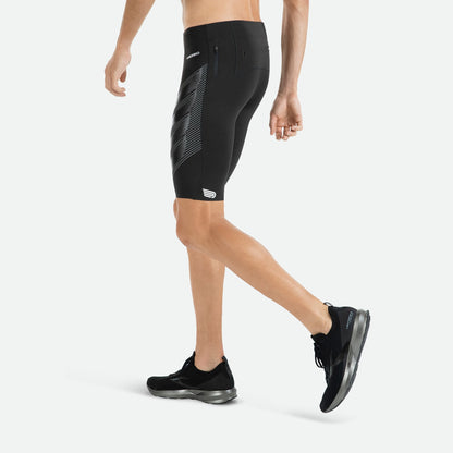 Quần Bó Cơ Chạy Bộ Nam Pressio Power Run Short - Đen (Black)