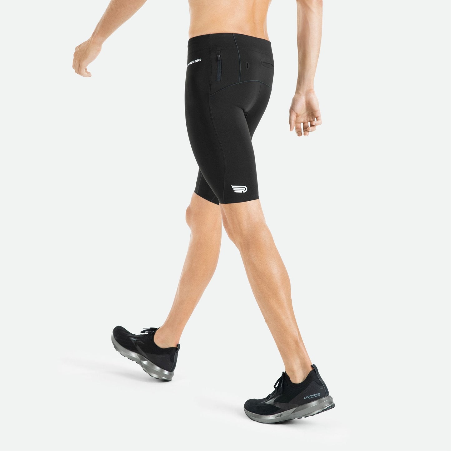 Quần Chạy Bộ Nam Pressio Equilibrium Run Short - Đen (Black)