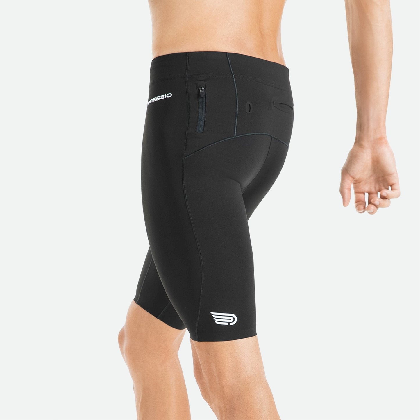 Quần Chạy Bộ Nam Pressio Equilibrium Run Short - Đen (Black)