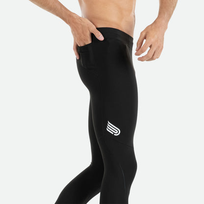 Quần chạy bộ Nam Pressio Equilibrium Run Tight - Đen (Black)