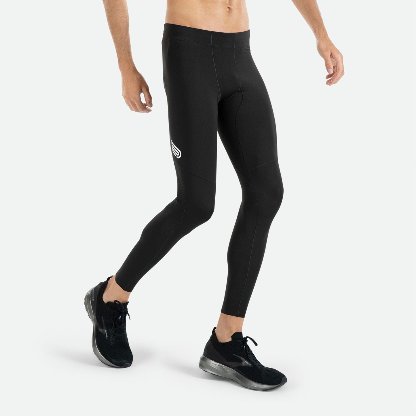 Quần chạy bộ Nam Pressio Equilibrium Run Tight - Đen (Black)