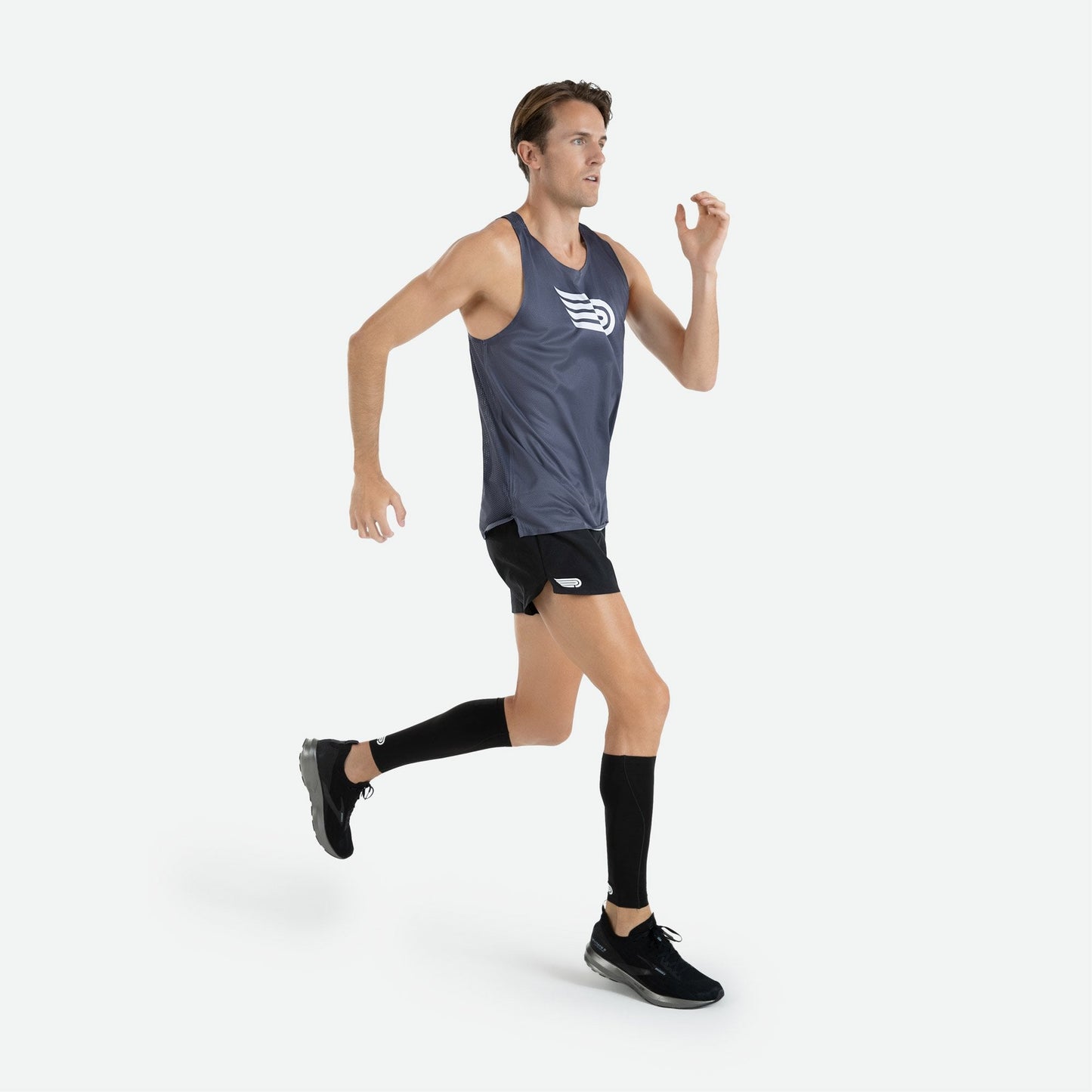 Áo Chạy Bộ Nam Pressio Arahi Singlet - Xám (Grey)