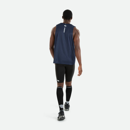 Áo Chạy Bộ Nam Pressio Hapai Singlet - Xanh Đen (Navy)