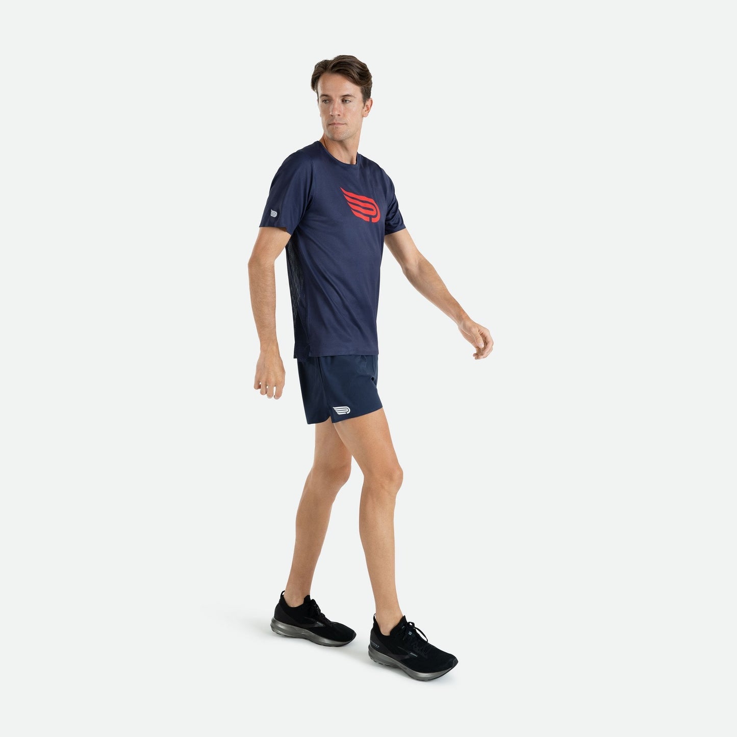 Áo chạy bộ Nam Pressio Arahi S/S Tee - Xanh (Navy)