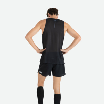 Áo Chạy Bộ Nam Pressio Arahi Singlet - Đen (Black)