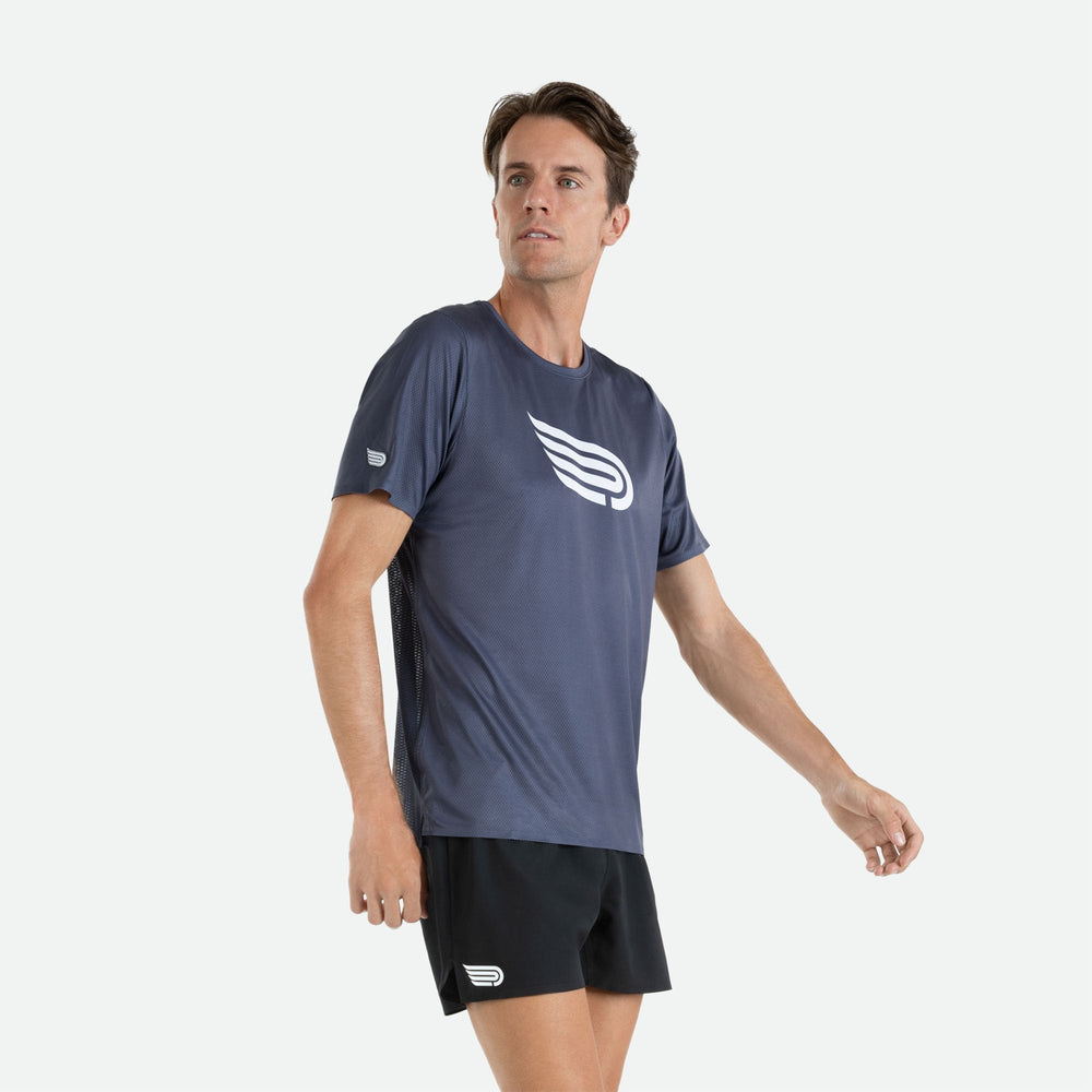 Áo chạy bộ Nam Pressio Arahi S/S Tee - Xám (Grey)