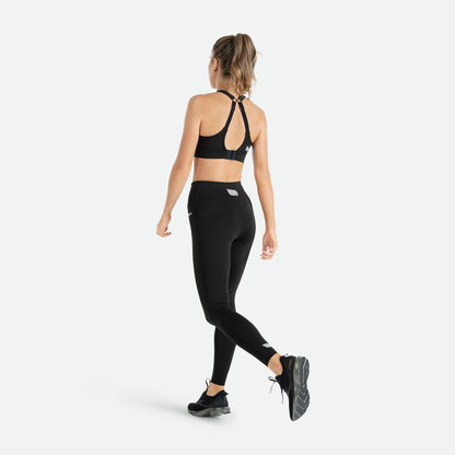 Quần Chạy Bộ Nữ Pressio Equilibrium Compression Tight High Rise - Đen (Black)