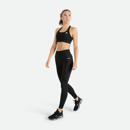 Quần Chạy Bộ Nữ Pressio Equilibrium Compression Tight High Rise - Đen (Black)