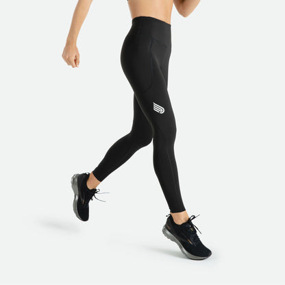 Quần Chạy Bộ Nữ Pressio Equilibrium Compression Tight High Rise - Đen (Black)