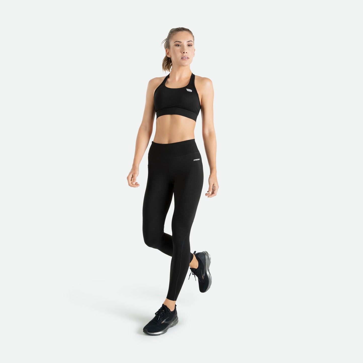 Quần Chạy bộ Nữ Pressio Equilibrium Tight - Đen (Black)