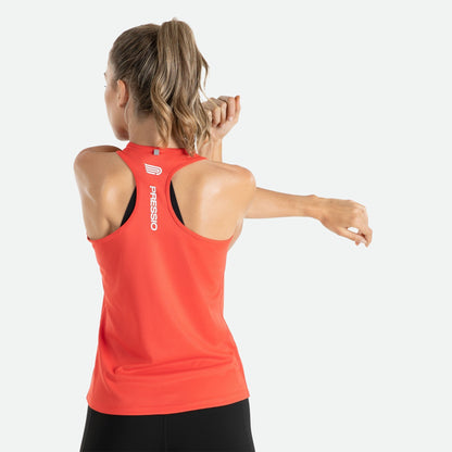 Áo Chạy Bộ Nữ Pressio Hapai Singlet - Đỏ (Red)