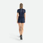 Quần chạy bộ Nữ Pressio Arahi 3" Short - Xanh (Navy)