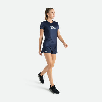 Quần Chạy Bộ Nữ Pressio Arahi 3" Short - Xanh (Navy)